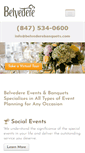 Mobile Screenshot of belvederebanquets.com